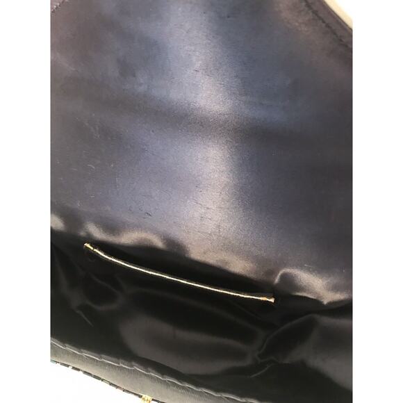 Silk Taffeta Beaded Bucket Purse Handbag Embellished Rauf Co Snap Vintage - Picture 14 of 16